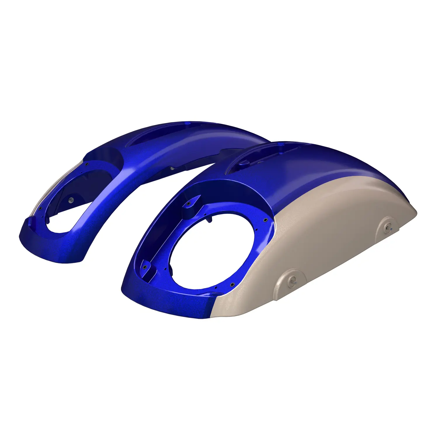 PowerBand Audio Classic Saddlebag Speaker Lids, Pair