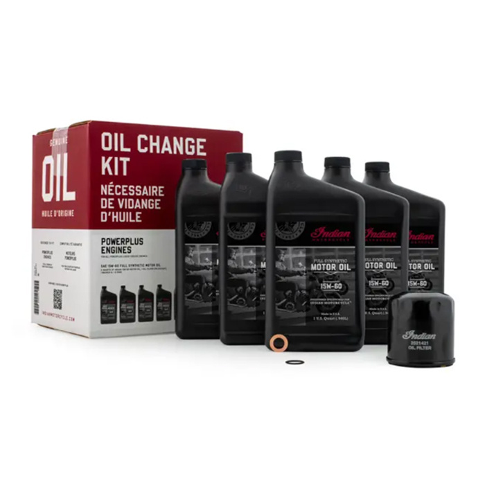 15W-60 Full Synthetic Motor Oil, Fits All Indian Motorcycles V-Twin Engines, 2880187, 1 Quart