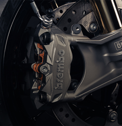 Side view of a person riding a dirtbike