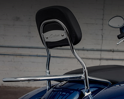 Seat & Backrest accessories for Indian motorcycles.