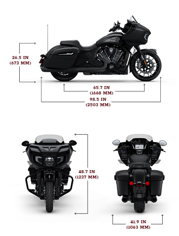 Specs: 2025 Indian Challenger Dark Horse with PowerBand Audio