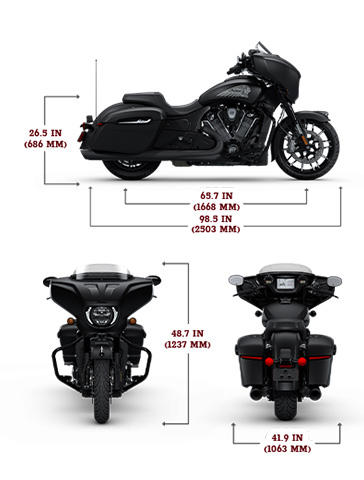 Specs: 2025 Indian Chieftain PowerPlus Dark Horse with 112 Motorcycle