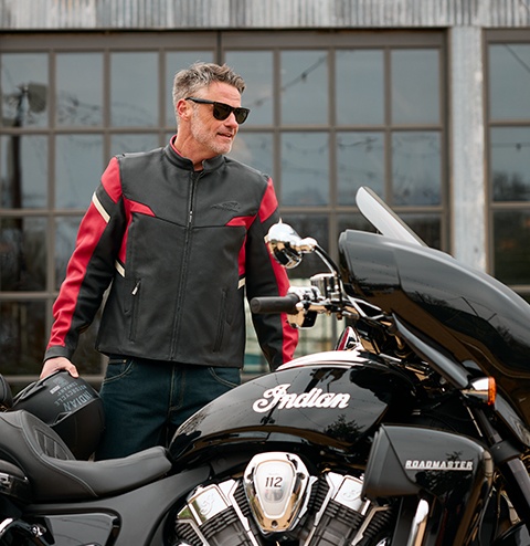 【NEW限定品】 Indian 希少 Motorcycle 袖レザー ジャケット ノーカラー ジャケット・アウター