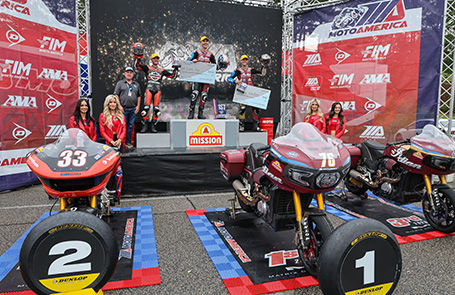 Indian Motorcycle Wrecking Crew Rider Loris Baz Claims First-Career King Of The Baggers® Win At Road Atlanta