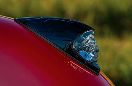 Illuminated valance fender headdress on a Chief Vintage Sturgis, SD Edition Indian Motorcycle.