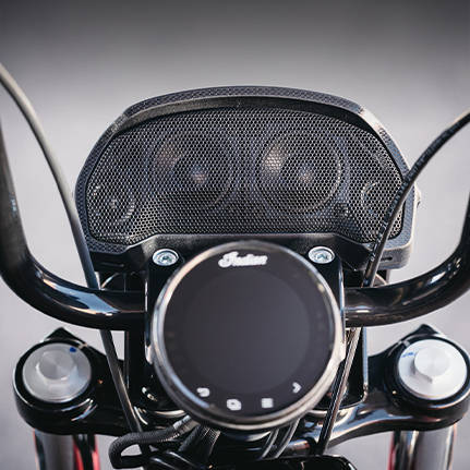 Explore PowerBand Audio accessories for Indian Chief cruiser motorcycles.