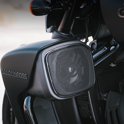 Explore PowerBand Audio accessories for Indian Roadmaster motorcycles.