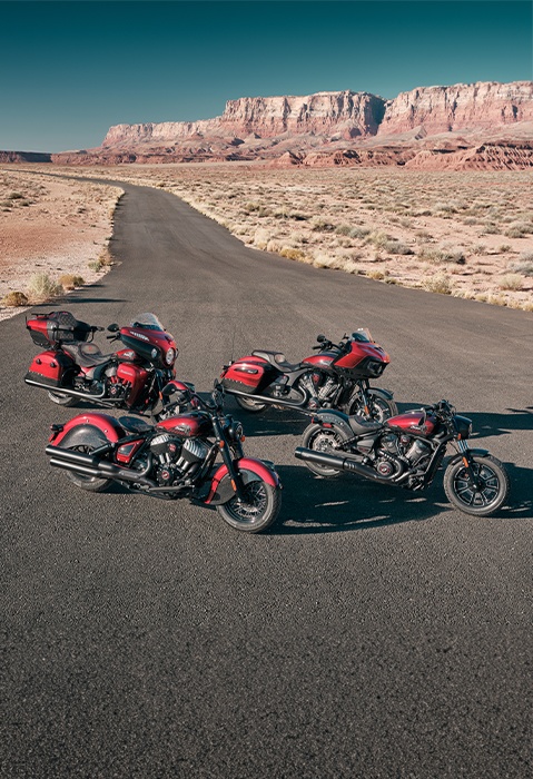 The 2026 Indian 125th Anniversary Edition motorcycle lineup.