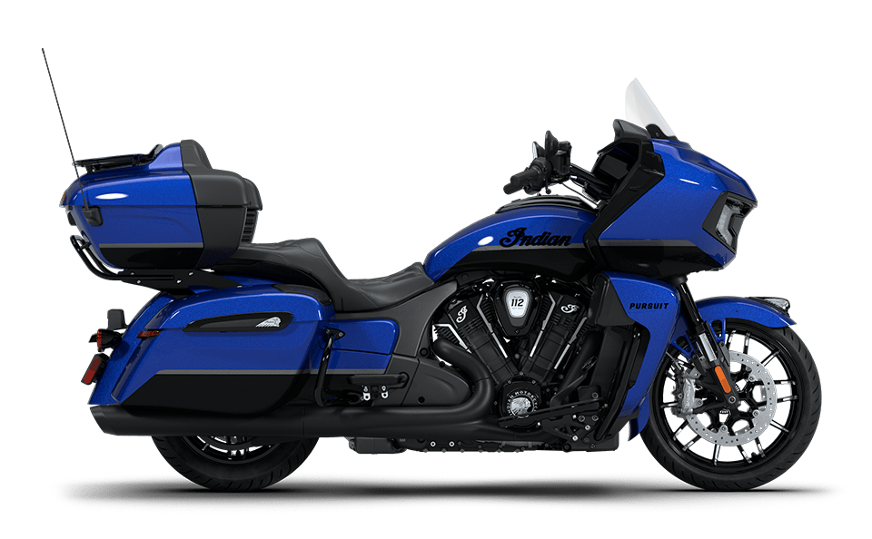 Indian Pursuit motorcycle.