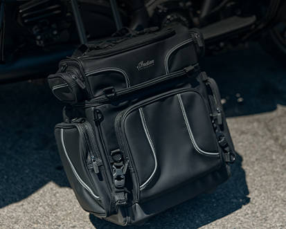 Storage accessories for Indian motorcycles.