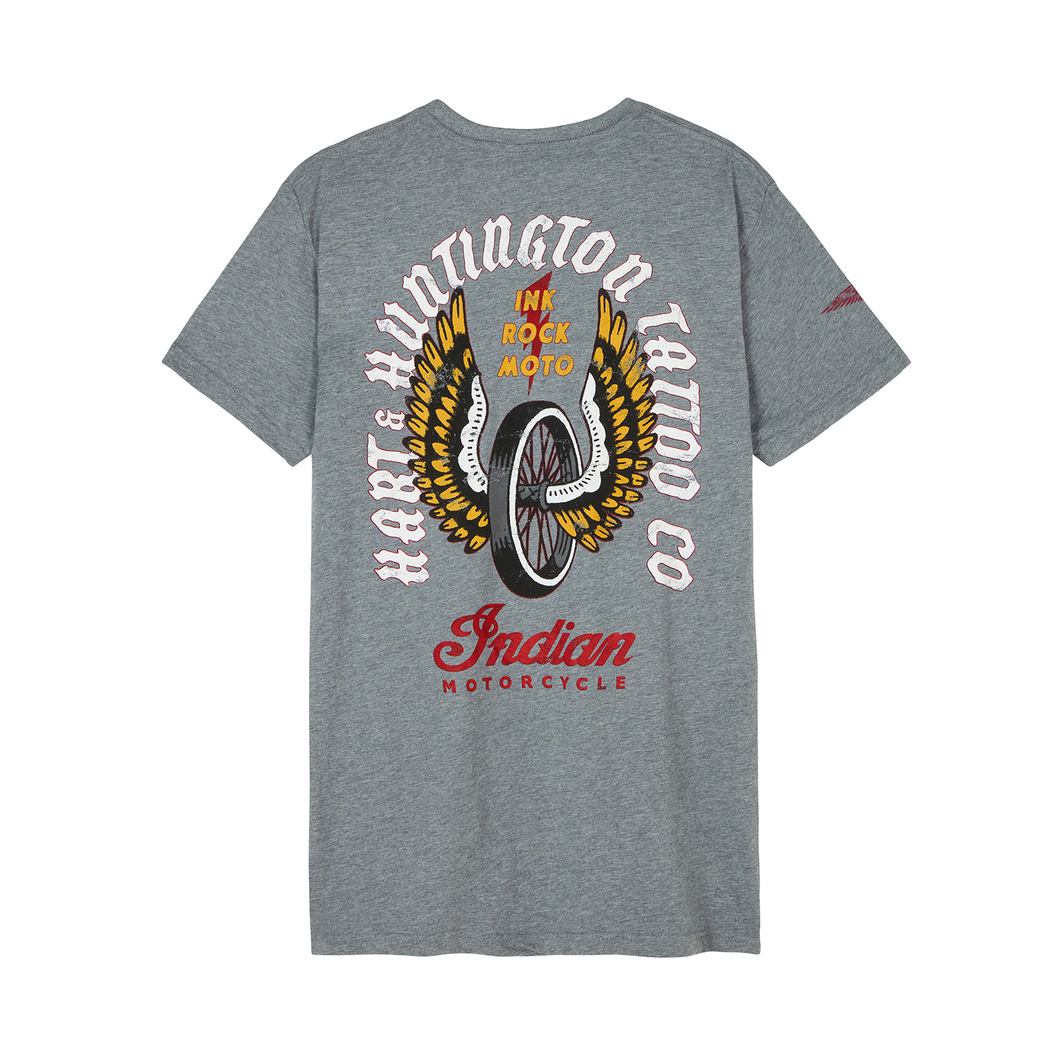Men's IMC X HH Winged Wheel T-shirt, Gray | Indian Motorcycle