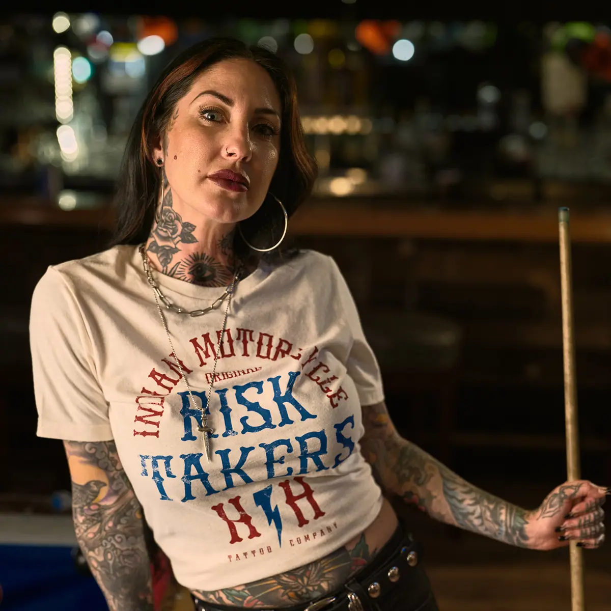 女款 IMC X HH Risk Takers 白色 T 恤 圖片 4