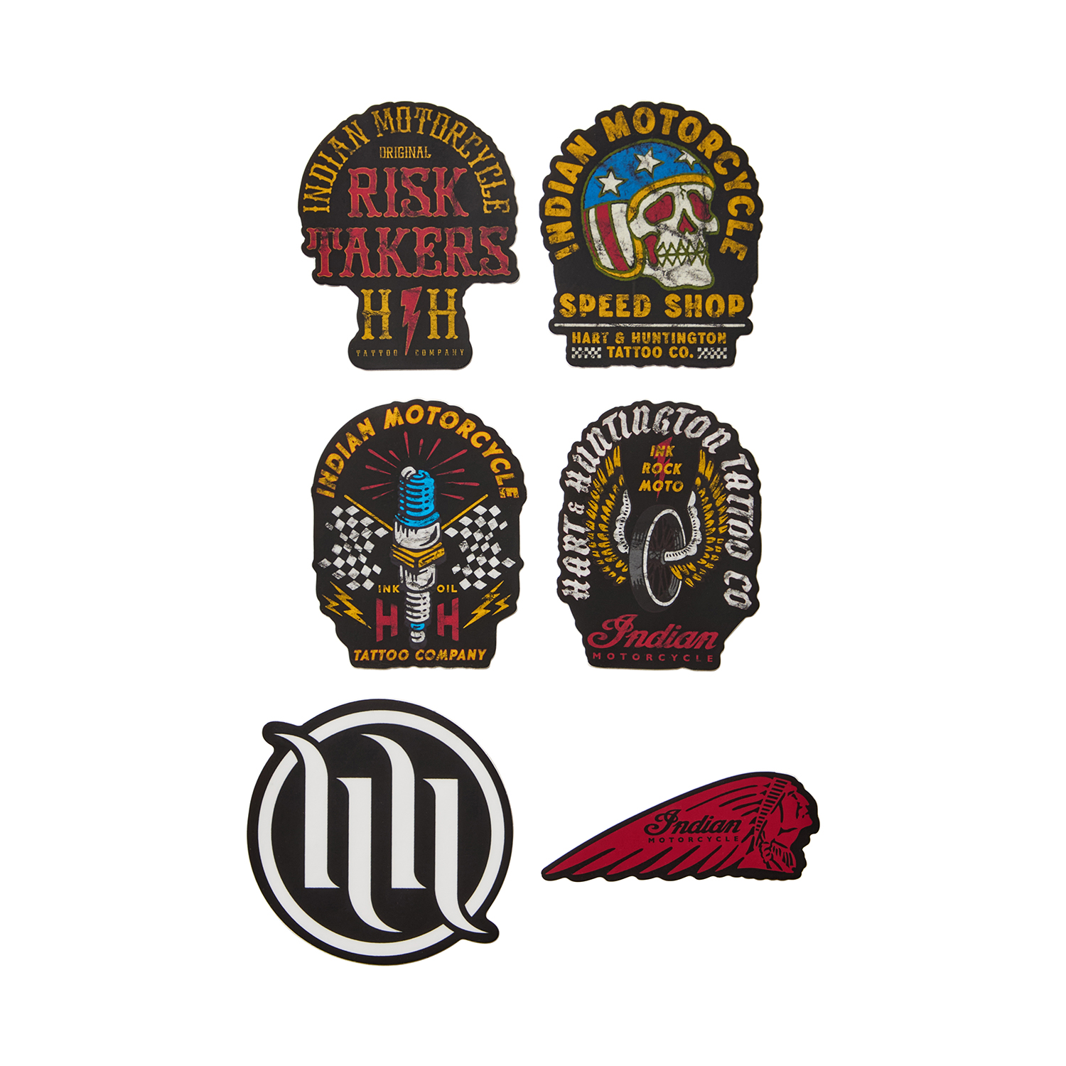 IMC X HH Sticker Pack, Multi | Indian Motorcycle