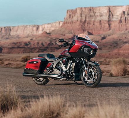 Side profile of a 2026 Indian Challenger 125th Anniversary Edition motorcycle.