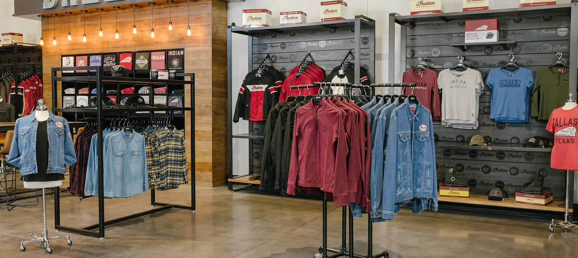 Indian Motorcycle service kiosk.