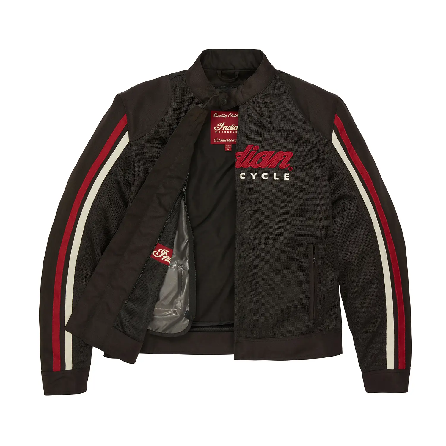 Men's Milestone Mesh Jacket, Black Indian Motorcycle