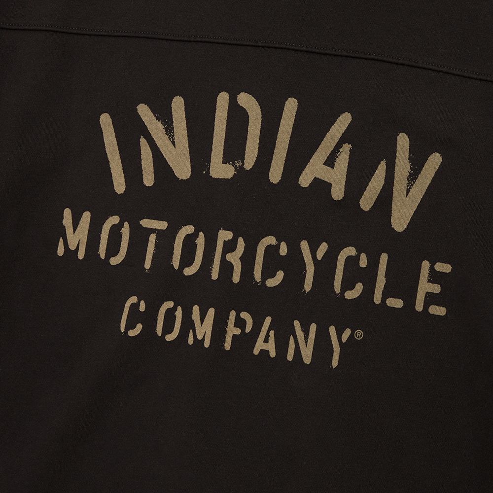 Men's Camo Lined Quarter Zip, Black | Indian Motorcycle