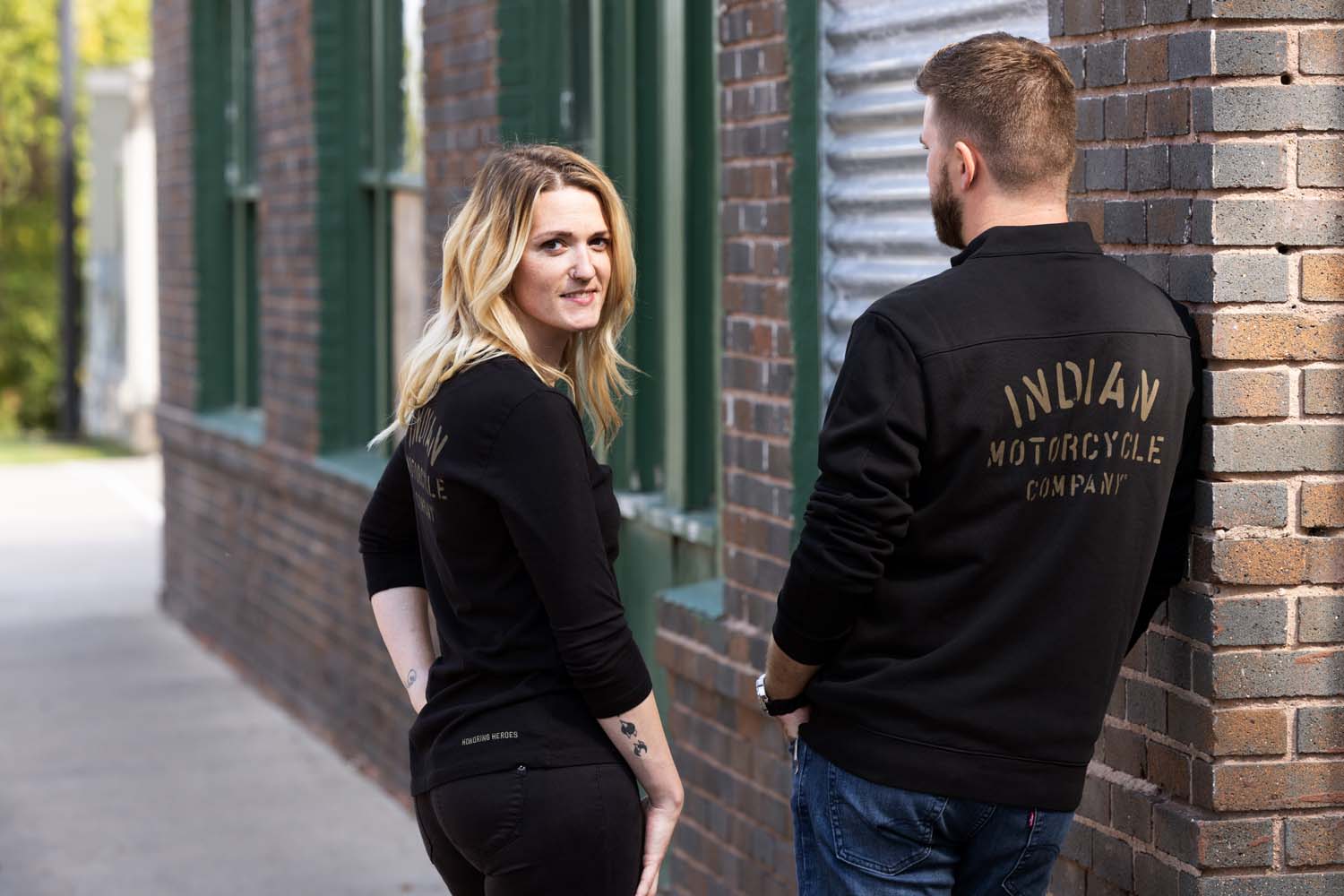 Men's Camo Lined Quarter Zip, Black | Indian Motorcycle