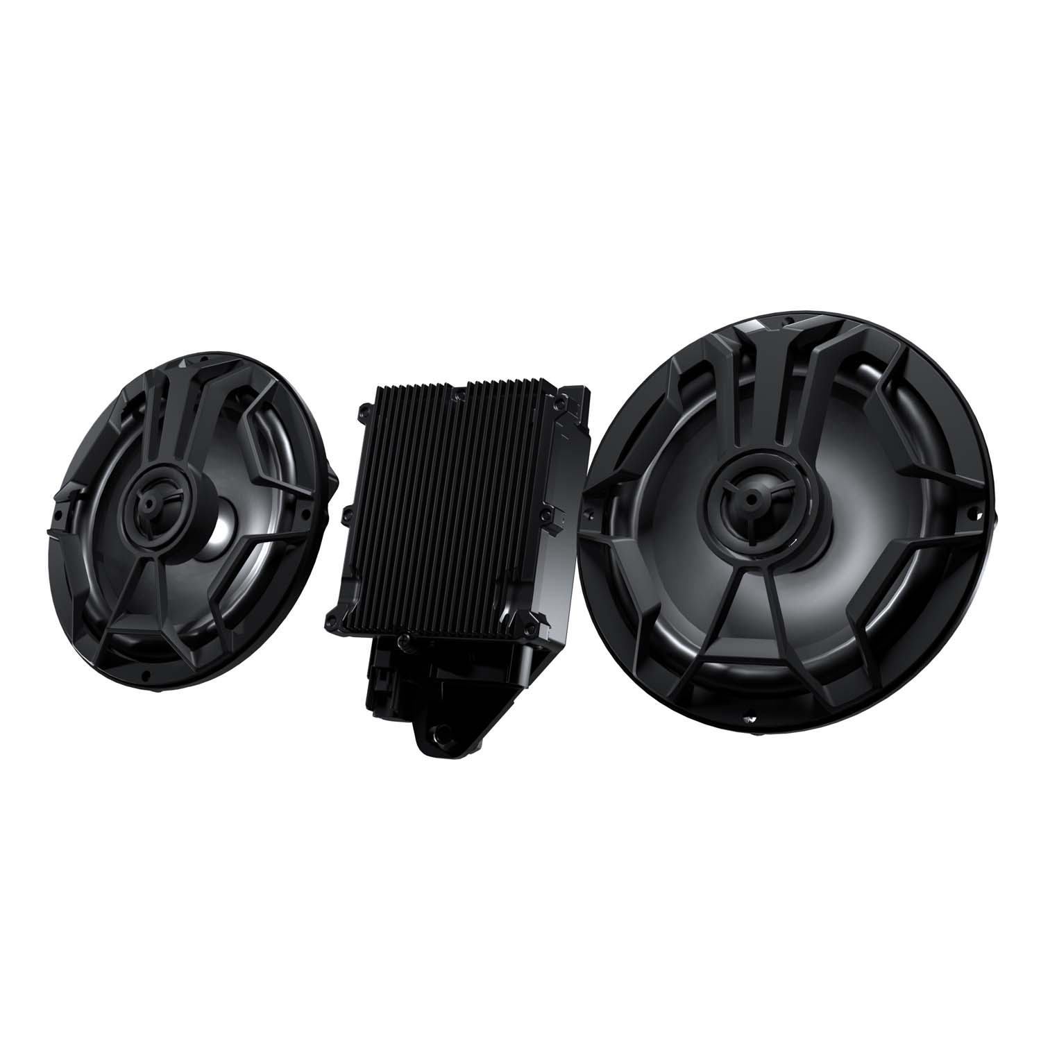 PowerBand Audio Saddlebag Speakers with Bass Boost and UnderGlow