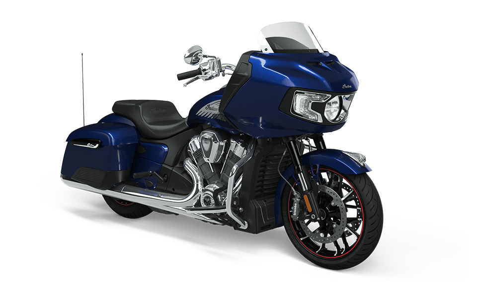 Indian Challenger Limited Fixed-Fairing Bagger Motorcycle.