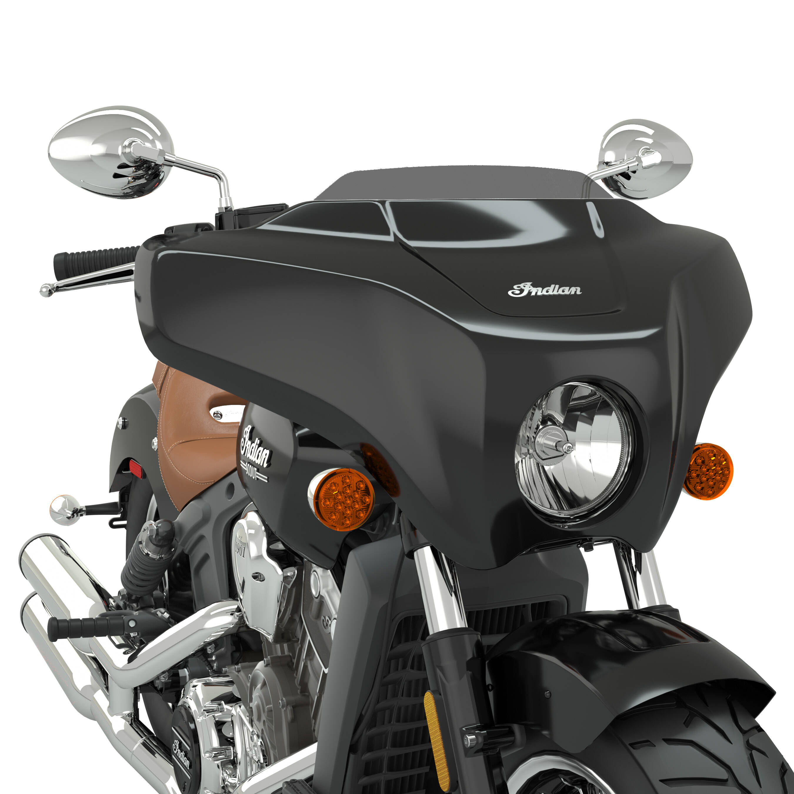 ＊handmade＊no.197 Quick Release Fairing, Thunder Black | Indian Motorcycle EN-CA