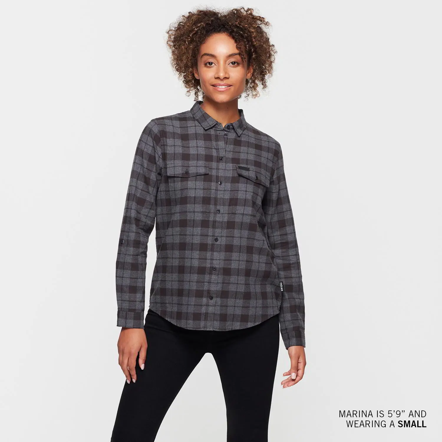 Women's Chicago Plaid Shirt, Black | Indian Motorcycle