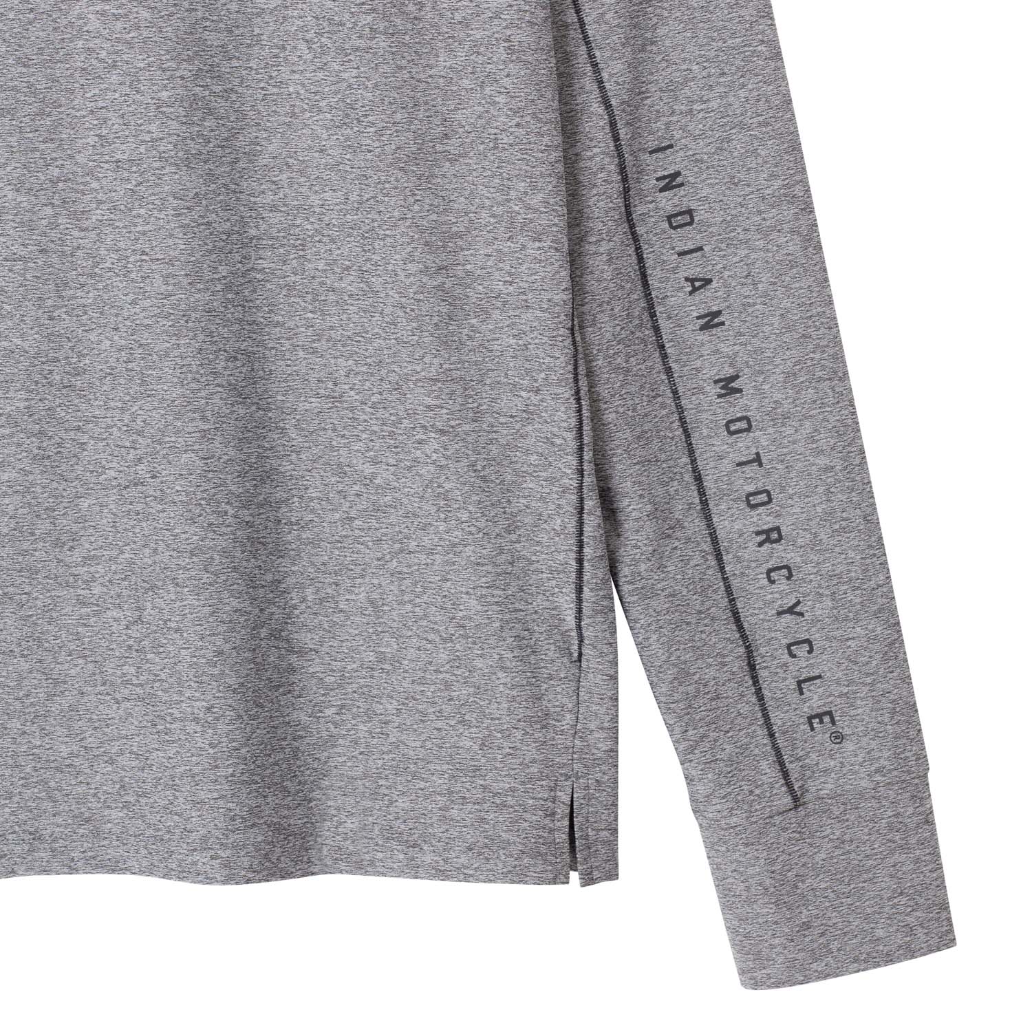 Men's Long Sleeve Thumbhole Athlete T-Shirt, Gray | Indian