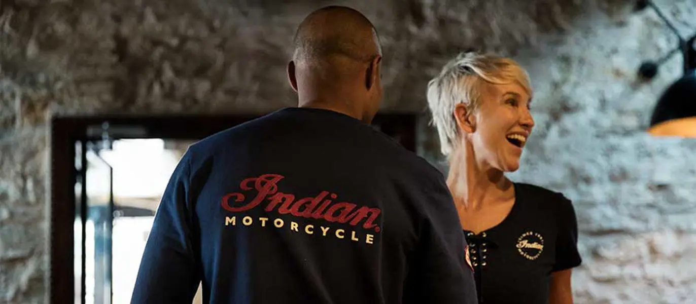 Indian Motorcycle - Mens Varsity Bomber Jacket – Krazy Horse Clothing