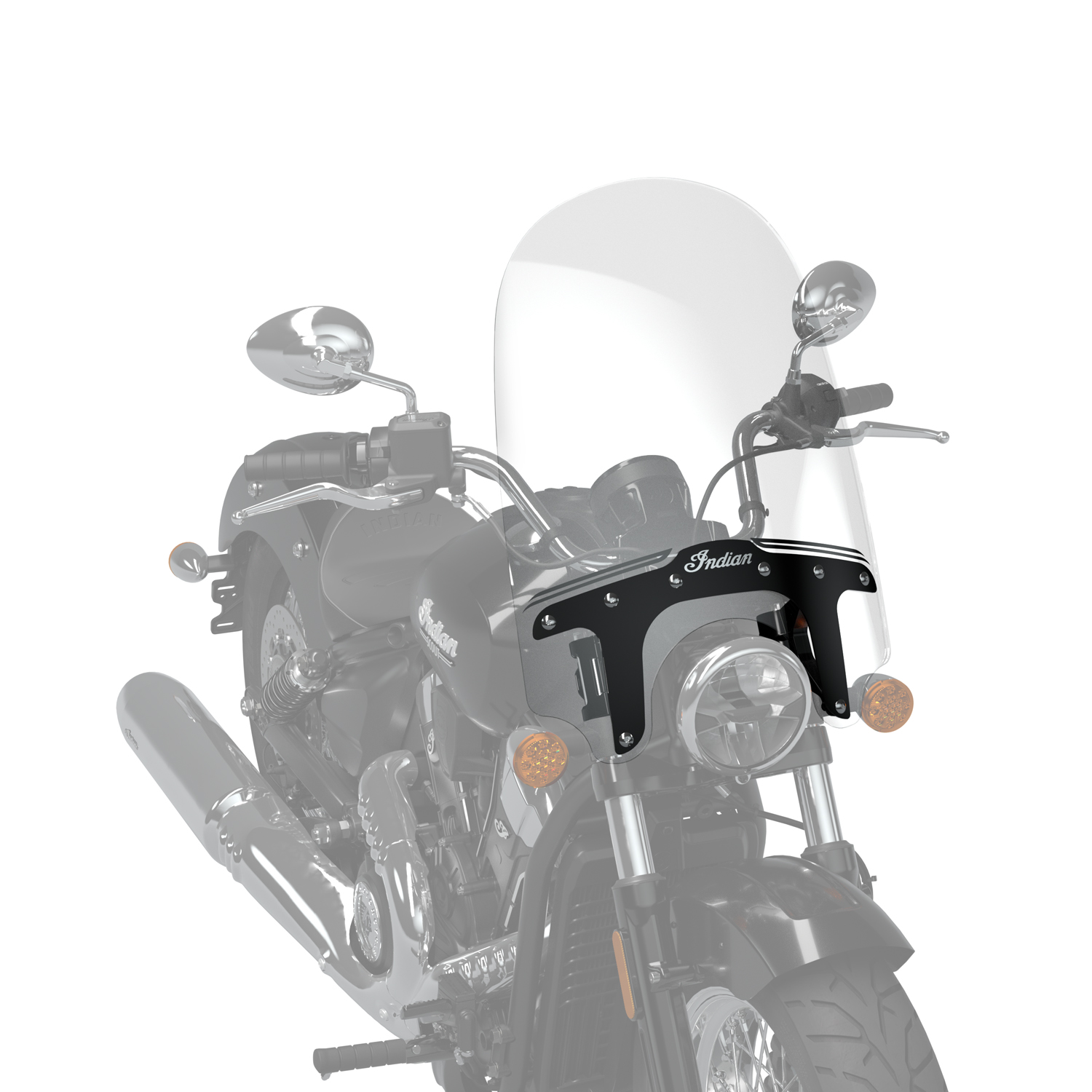 20 in. Quick Release Touring Windshield, Mid | Indian Motorcycle