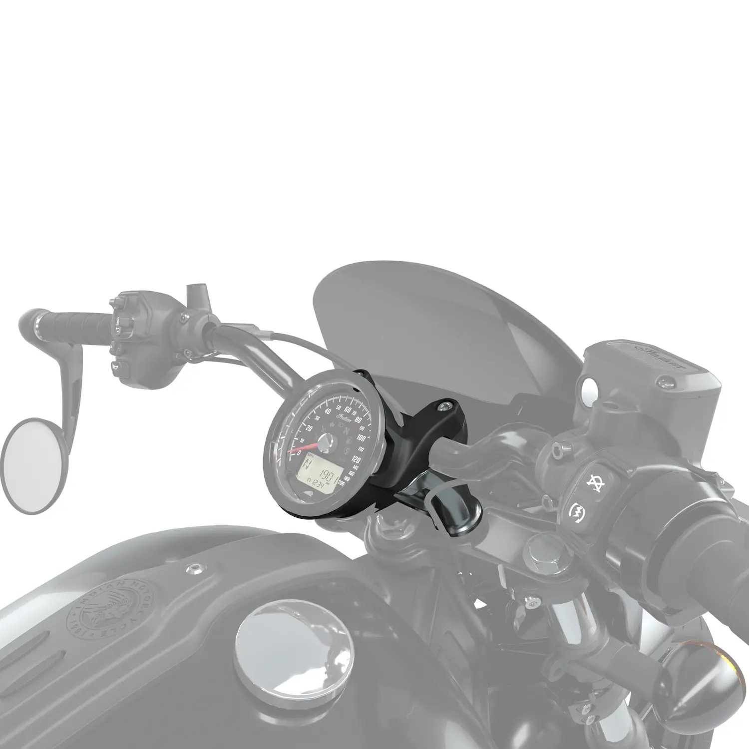 Black Motorcycle Front Handlebar Risers Kit For Triumph Bonneville T100