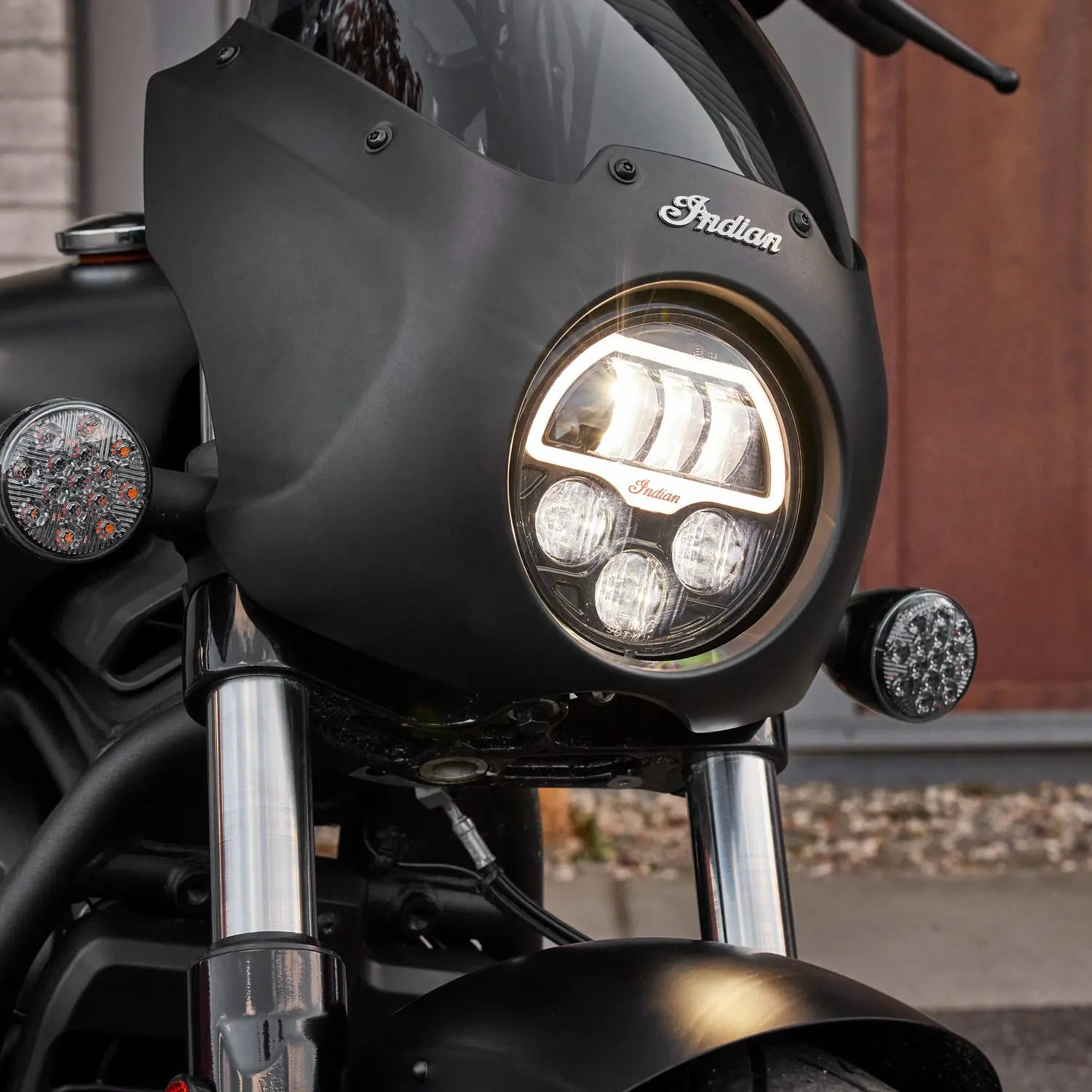 Scout Pathfinder LED Headlight Indian Motorcycle FR-CA