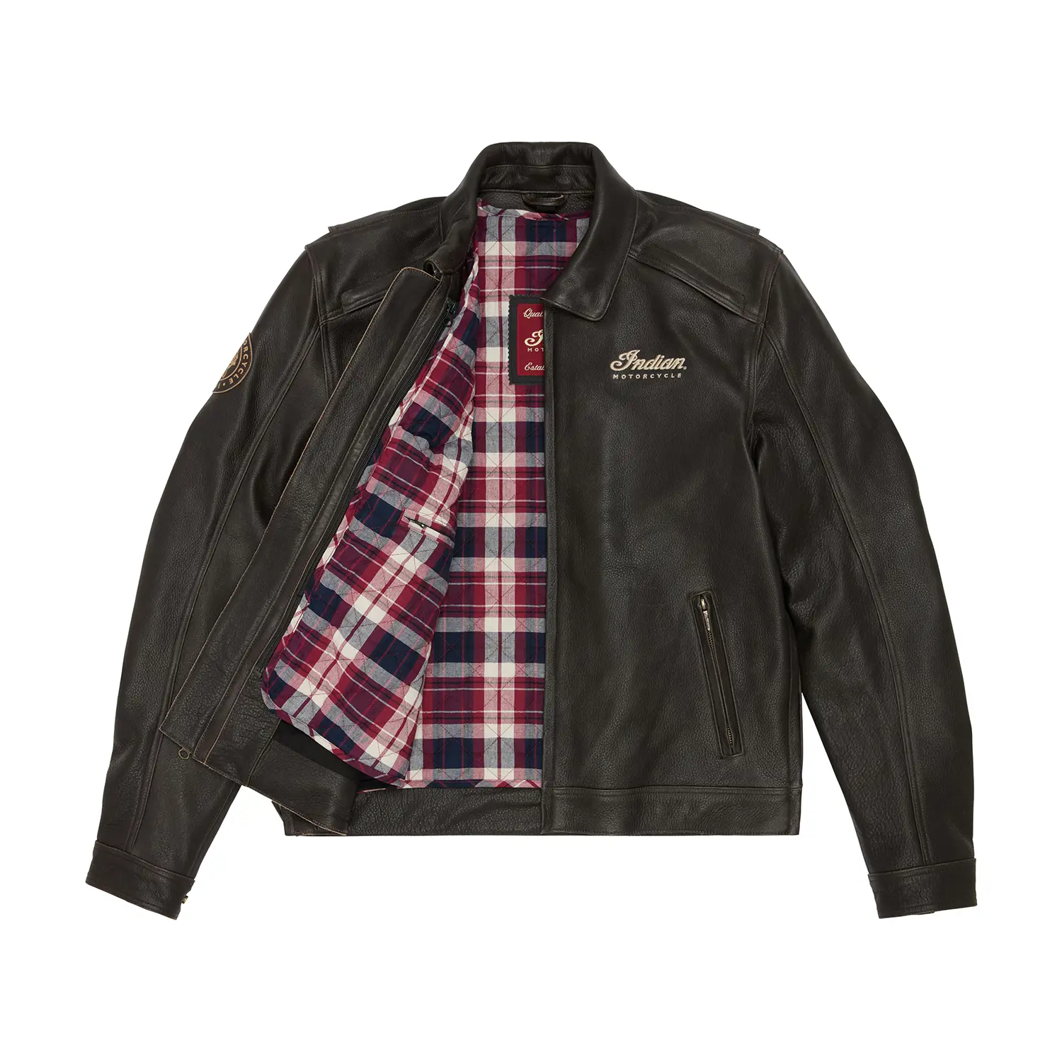 Chaqueta De Moto Para Hombre De Ante - Con Cremallera, Estilo Casual, Para Tiempo Libre