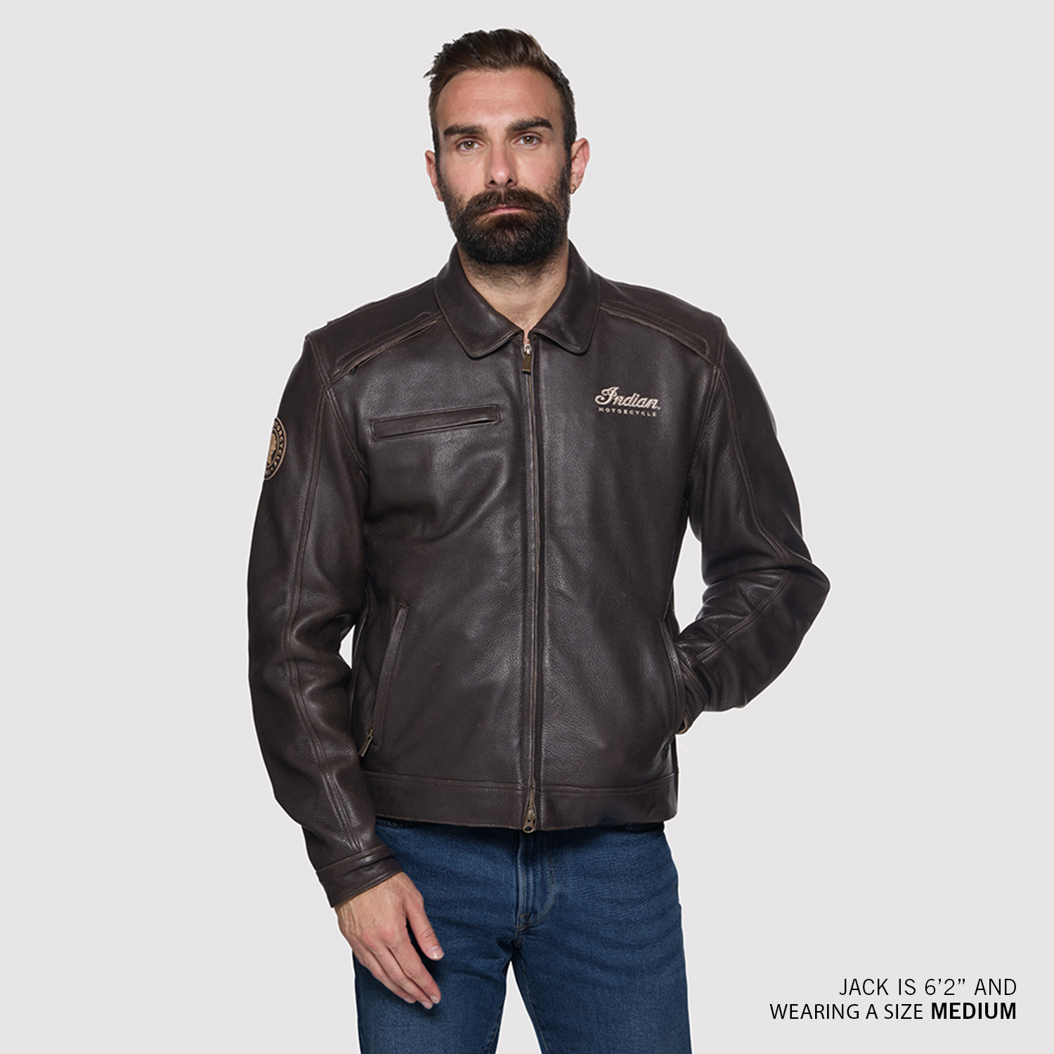 Men's Classic Jacket 3, Brown | Indian Motorcycle