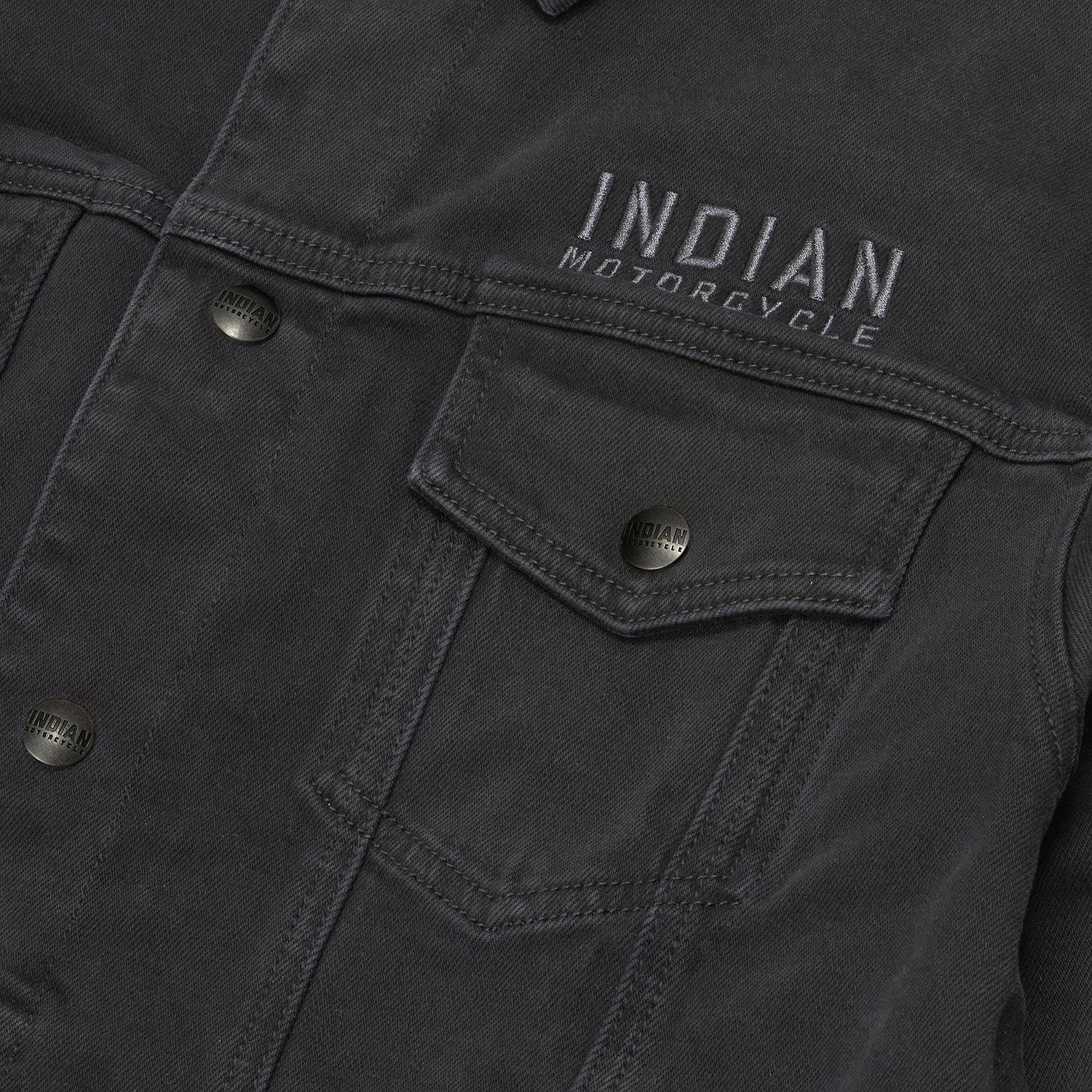 Men's Rockingham Denim Jacket, Black | Indian Motorcycle