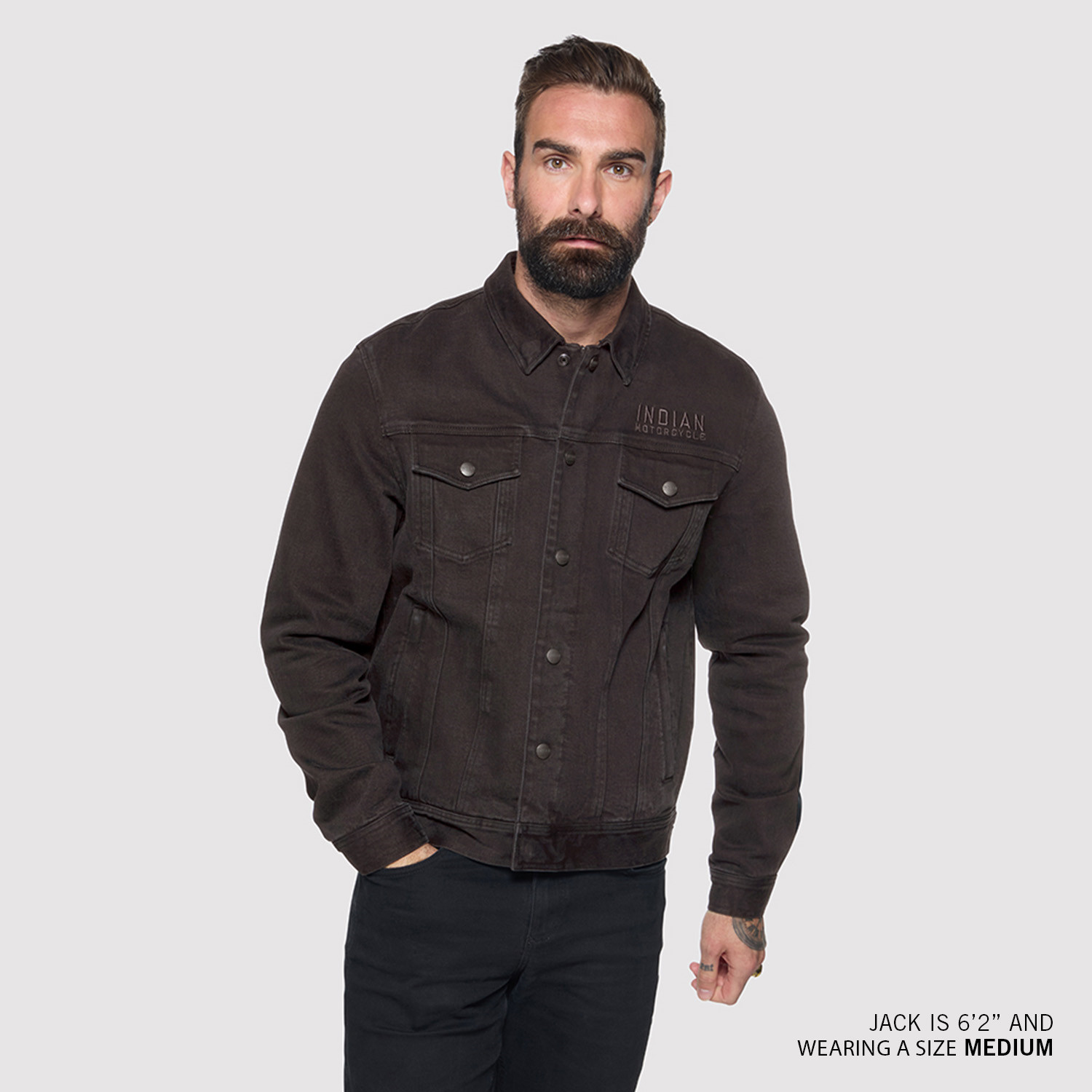 Men's Rockingham Denim Jacket, Black | Indian Motorcycle EN-CA