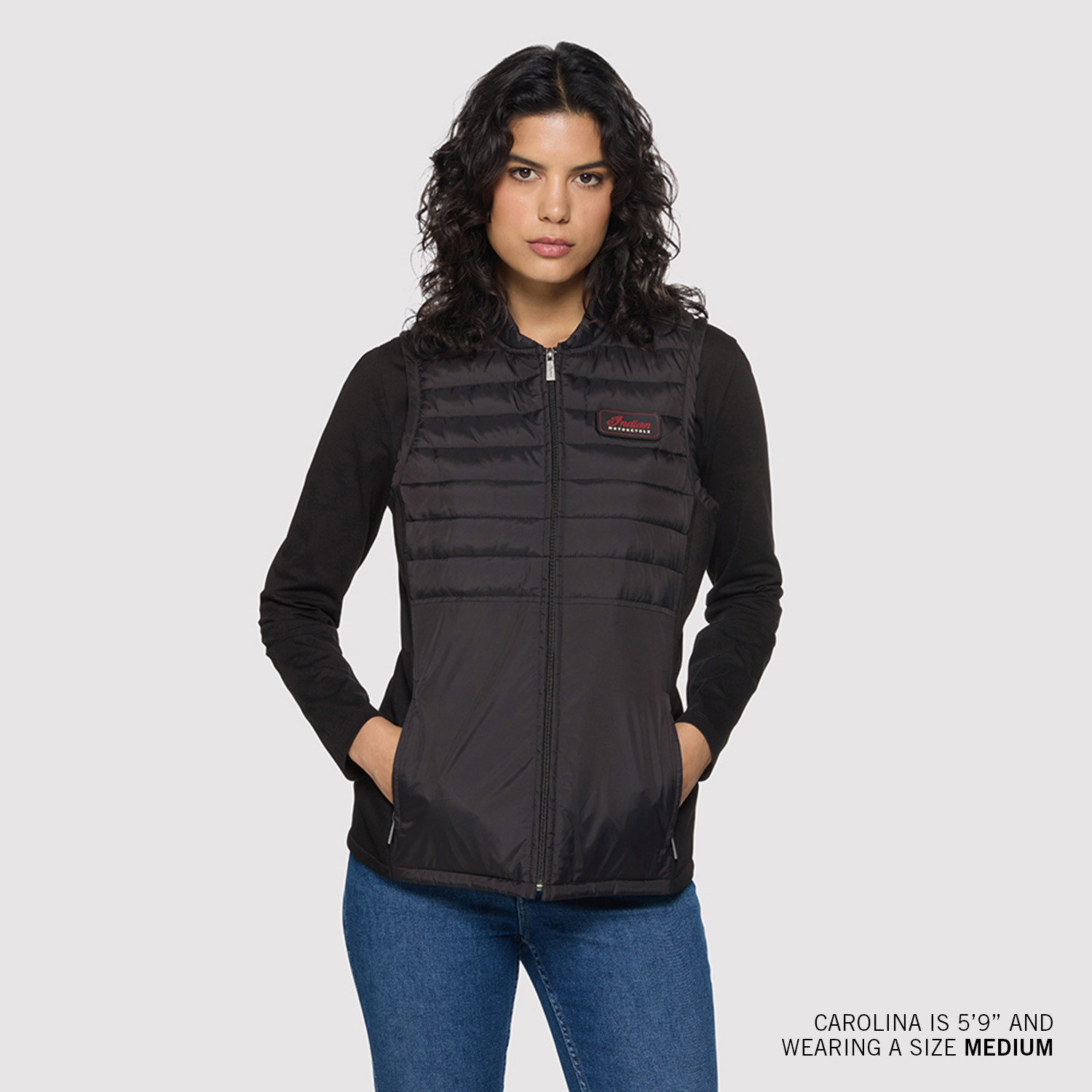 Women's Clayton Thermo Vest, Black | Indian Motorcycle