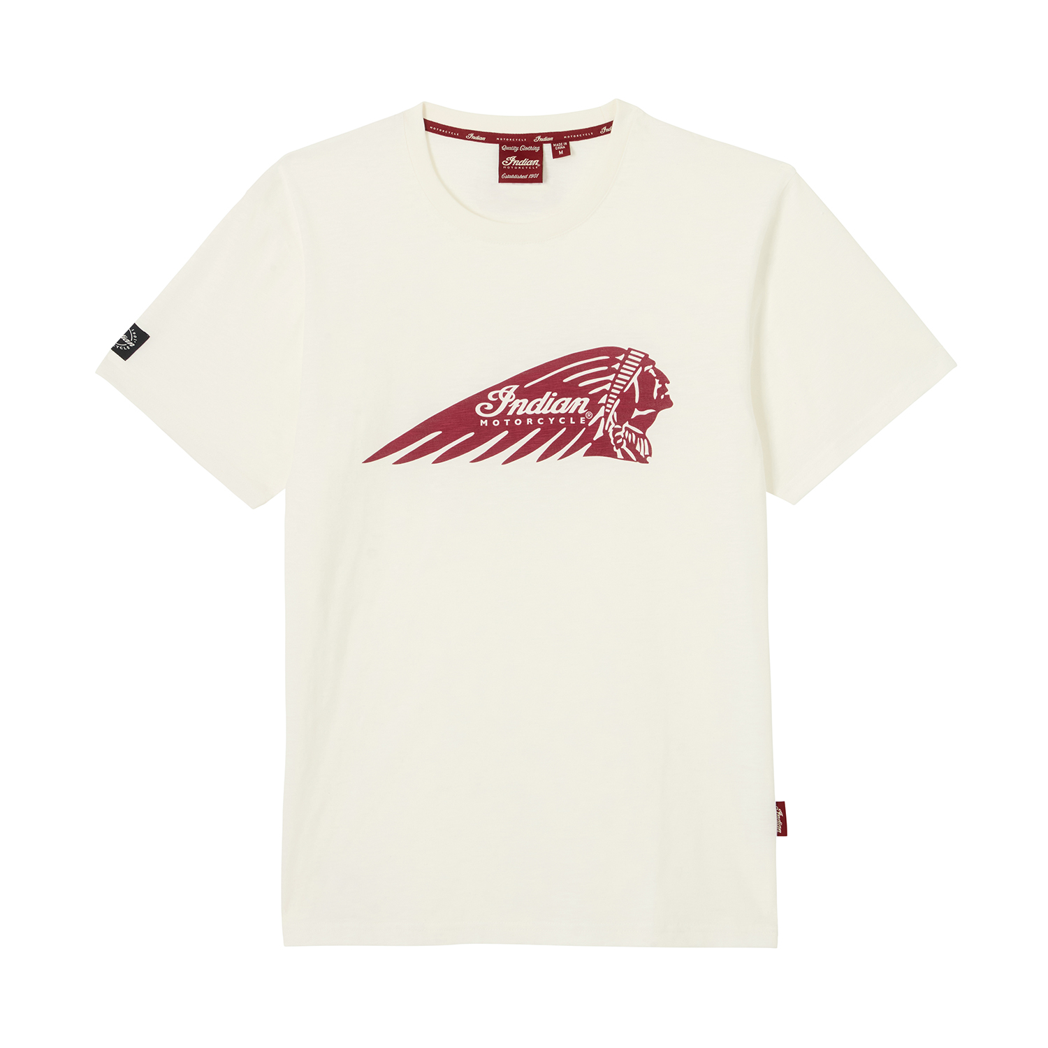 Men's Headdress Printed T-Shirt, White | Indian Motorcycle