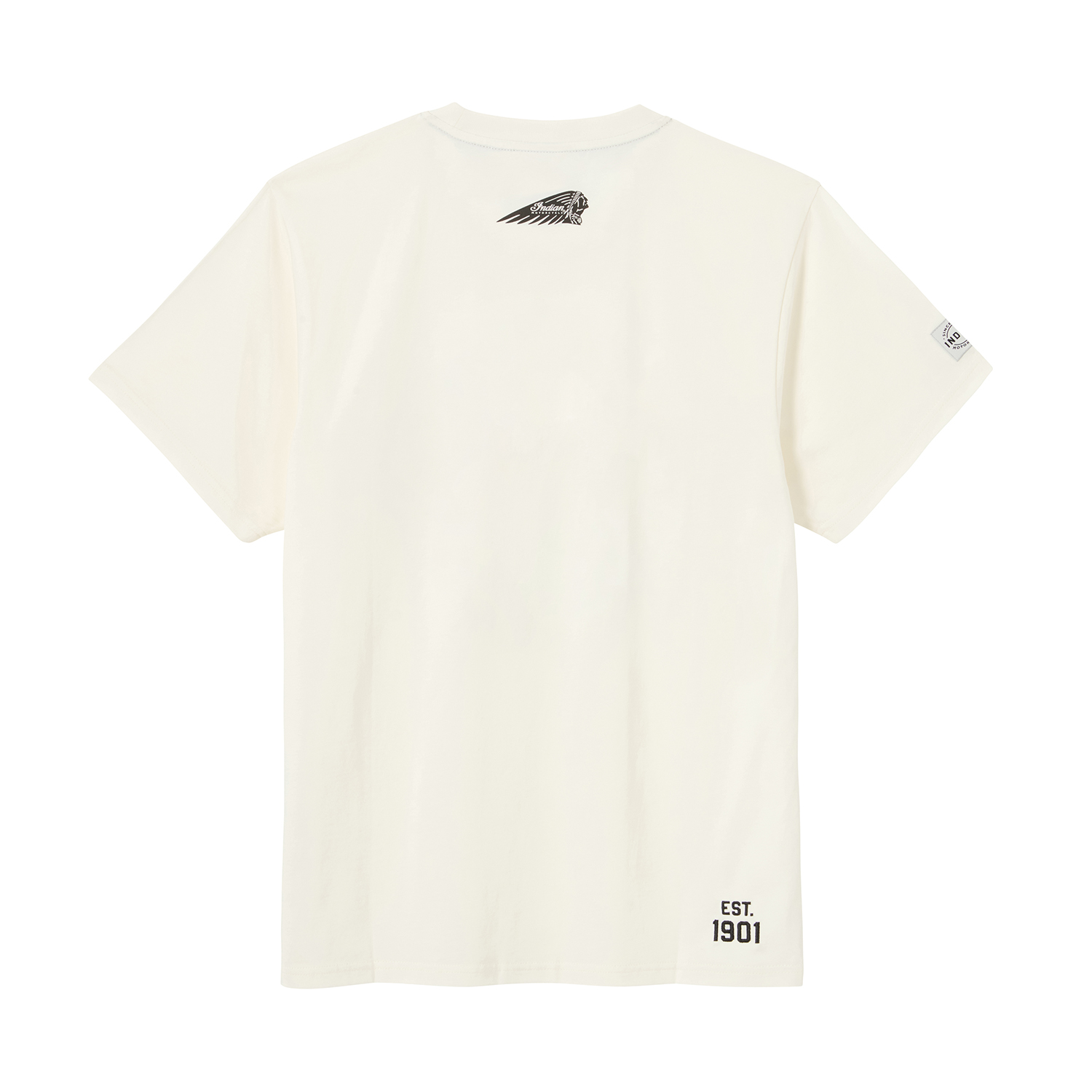 Men's Circle Block Logo T-Shirt, White | Indian Motorcycle