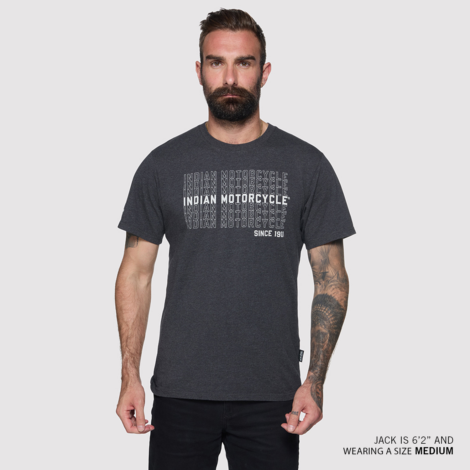 Men's IMC Multiplied Logos T-Shirt, Gray | Indian Motorcycle