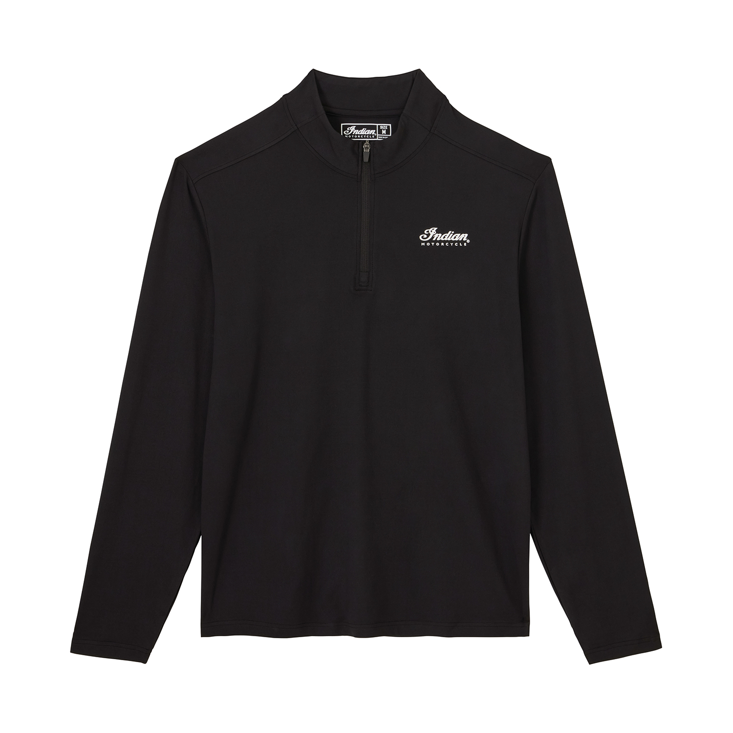 Indian Motorcycle Men's Essential Quarter Zip Top Black 2865728 | eBay