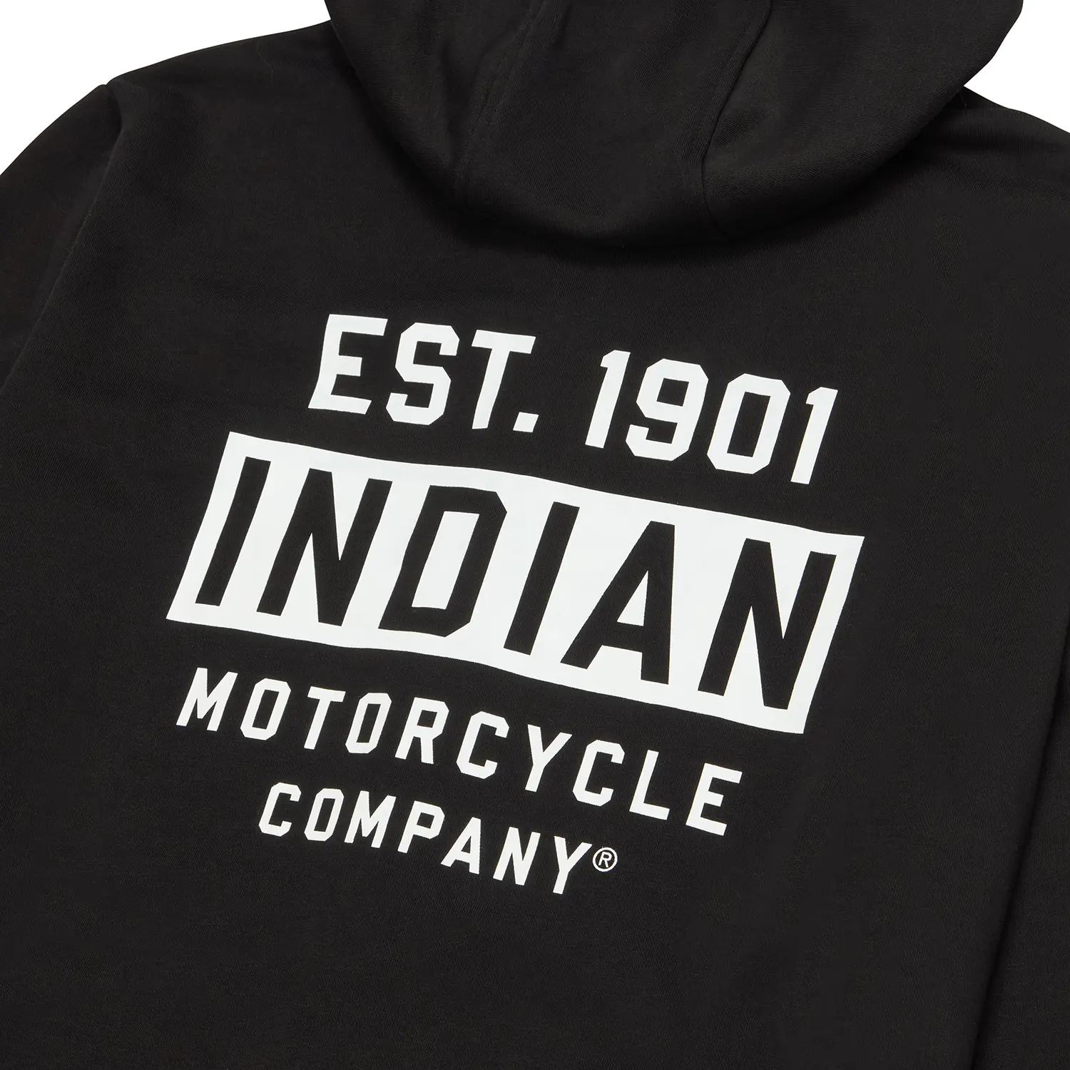 Sweat à Capuche Indian Motorcycle Homme - 80% Coton, 20% Polyester - Coupe Décontractée