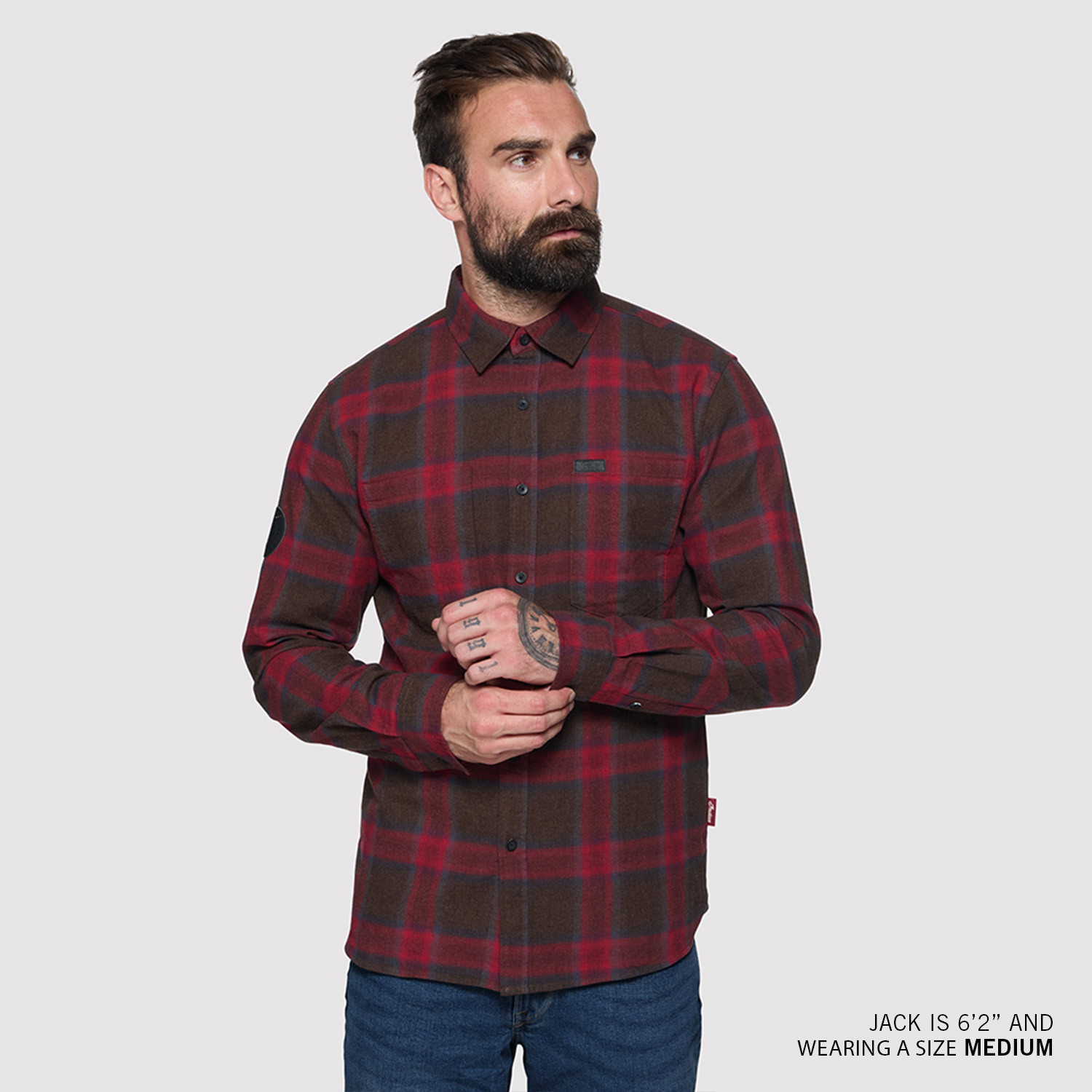 Men's Nashville Plaid Shirt, Red | Indian Motorcycle