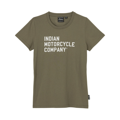 Women's Indian Motorcycle Company Logo T-Shirt, Green 