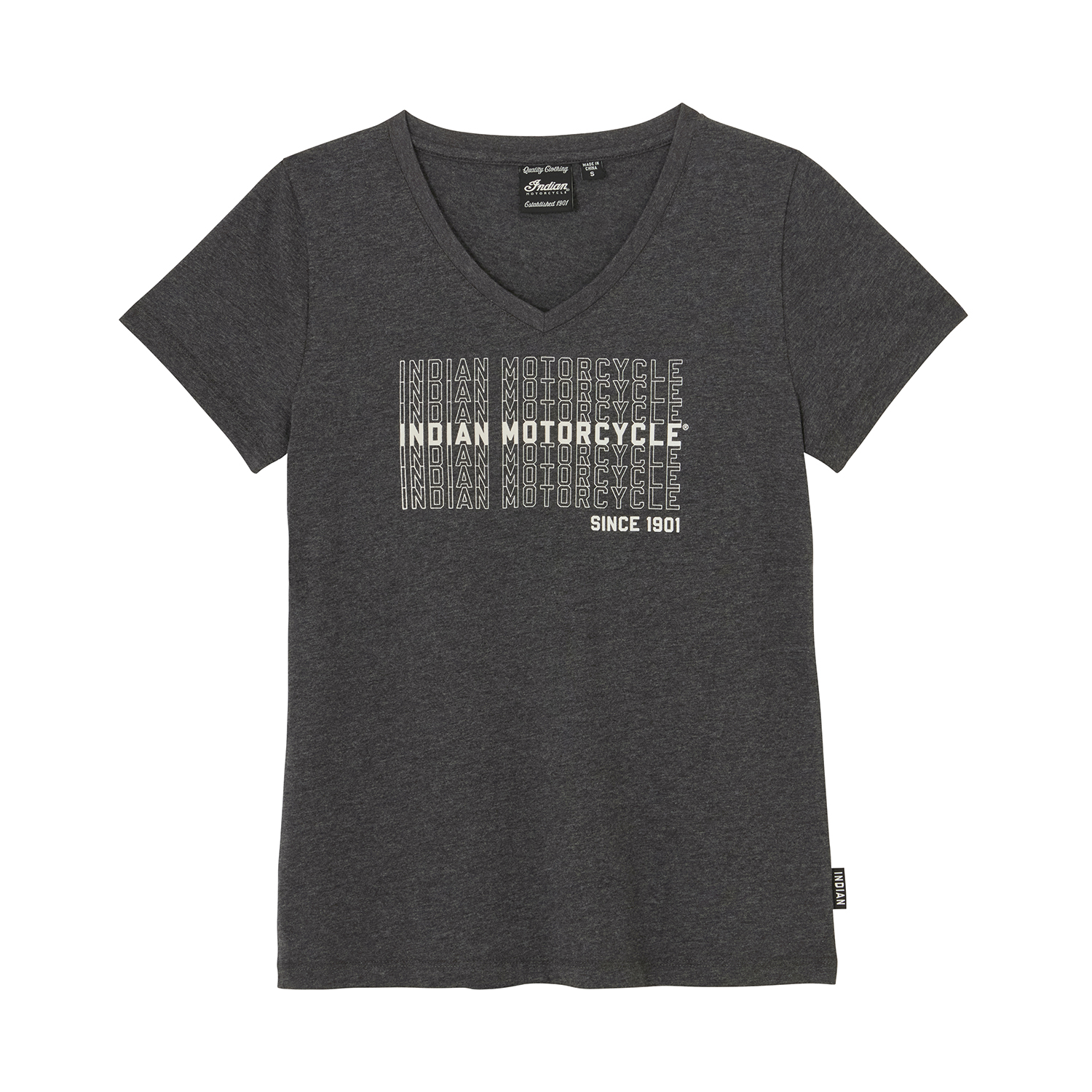 Women's IMC Multiplied Logo T-Shirt, Gray | Indian Motorcycle