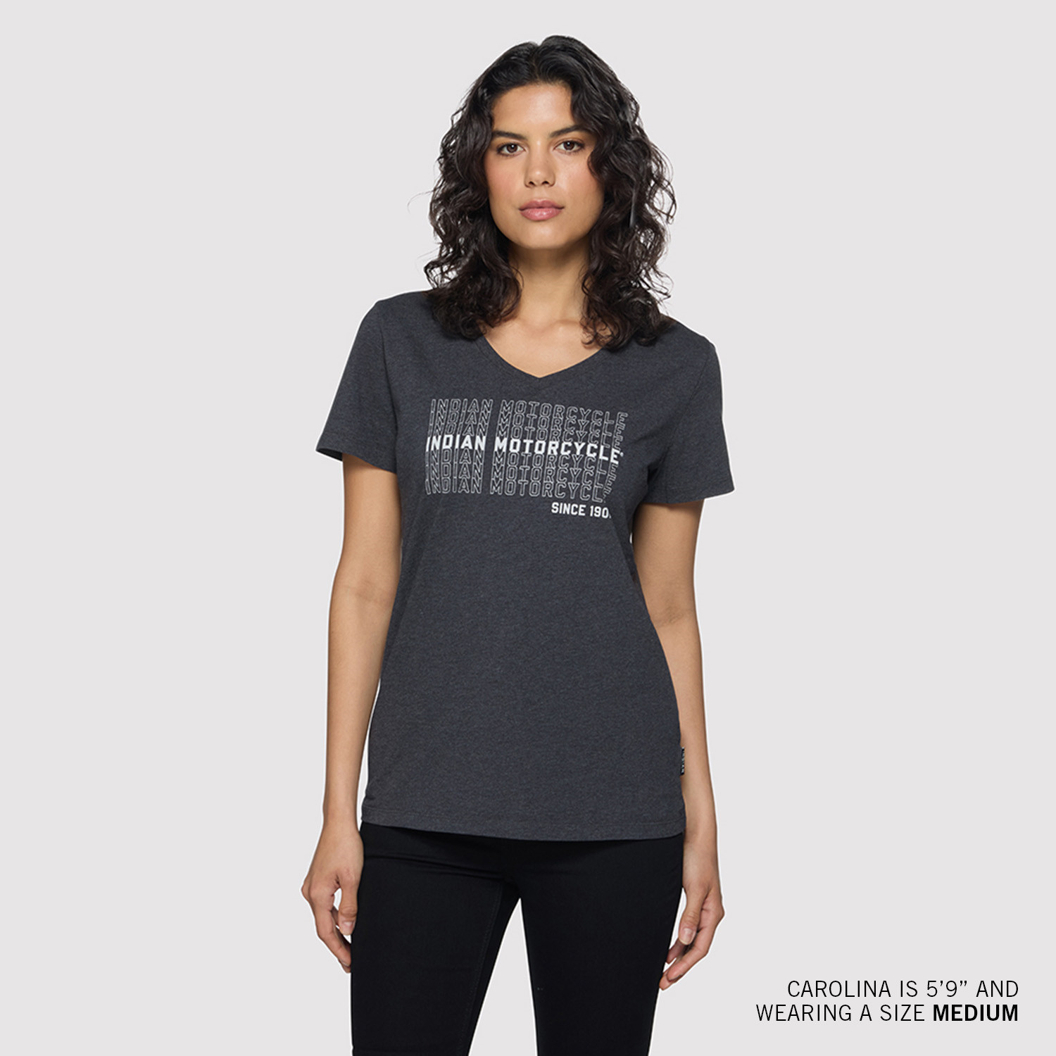 Women's IMC Multiplied Logo T-Shirt, Gray | Indian Motorcycle