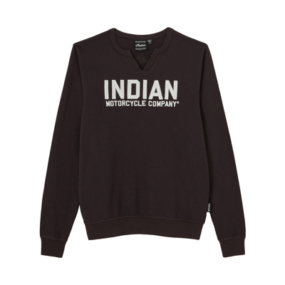 Women's Chainstitch Embroidery Long Sleeve T-Shirt, Black