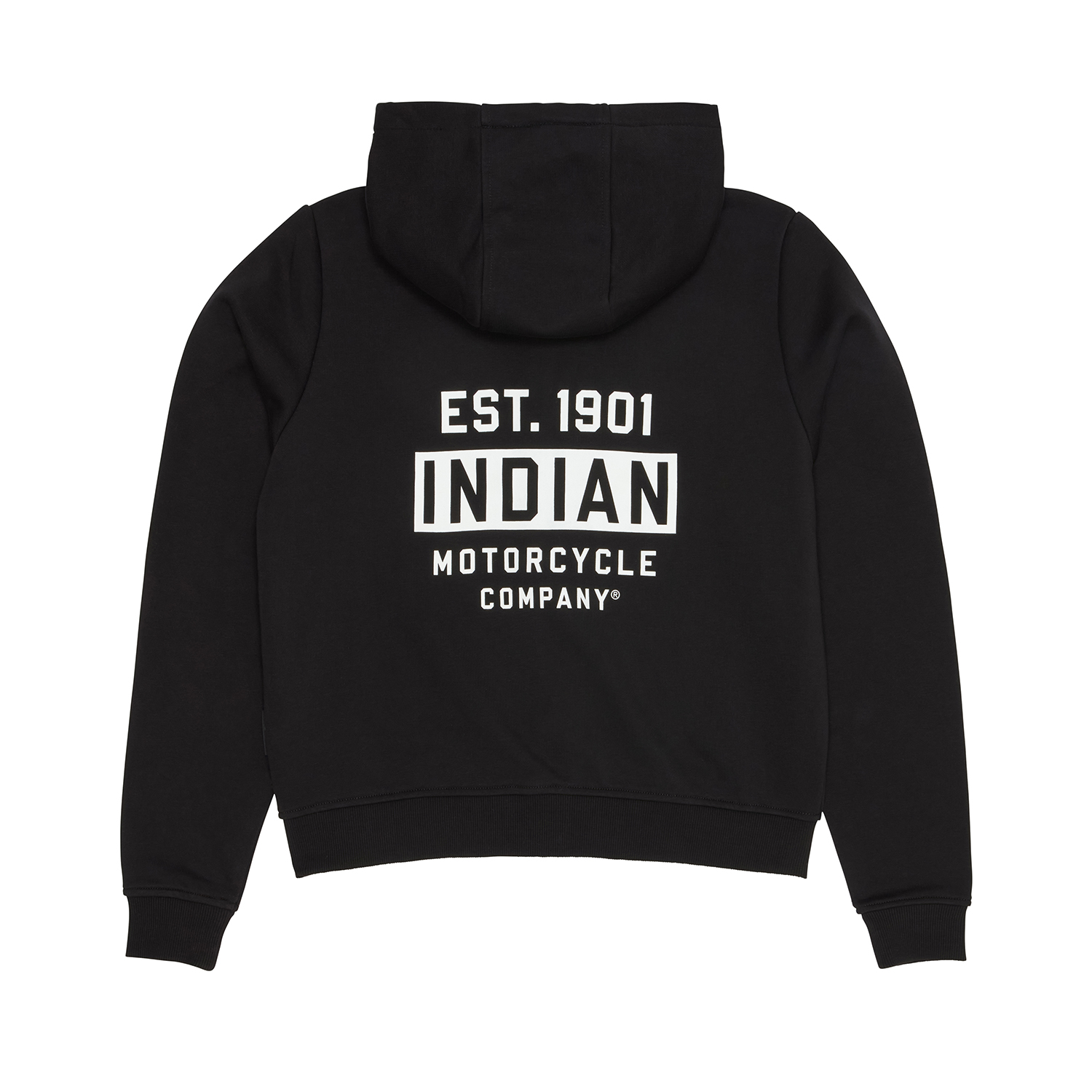 Women's Est 1901 Indian Motorcycle Cropped Hoodie, Black | Indian
