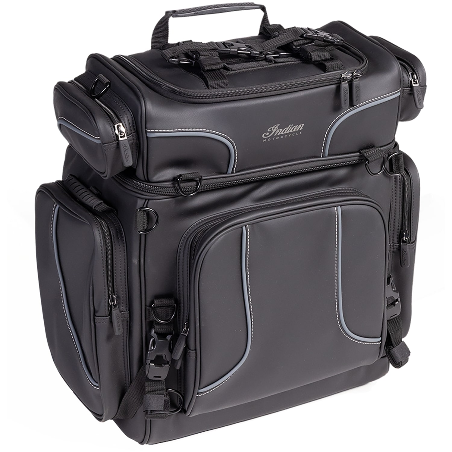 Spirit Lake Wheeled Touring Bag, Black & Gray | Indian Motorcycle