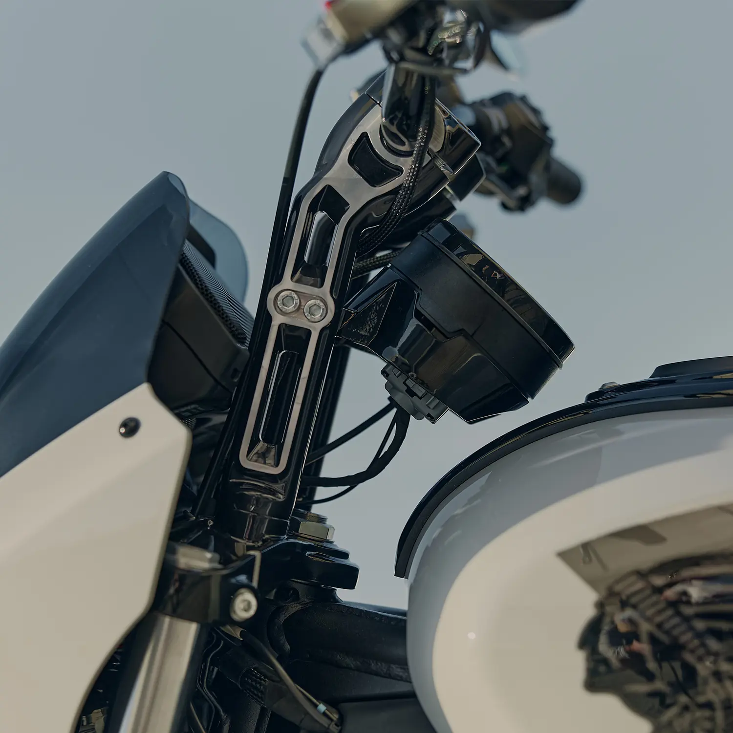 Rehausseurs De Guidon Moto En Laiton Poli - Diamètre 7/8 (22.2mm) - Pour Harley, Bobber, Cafe Racer