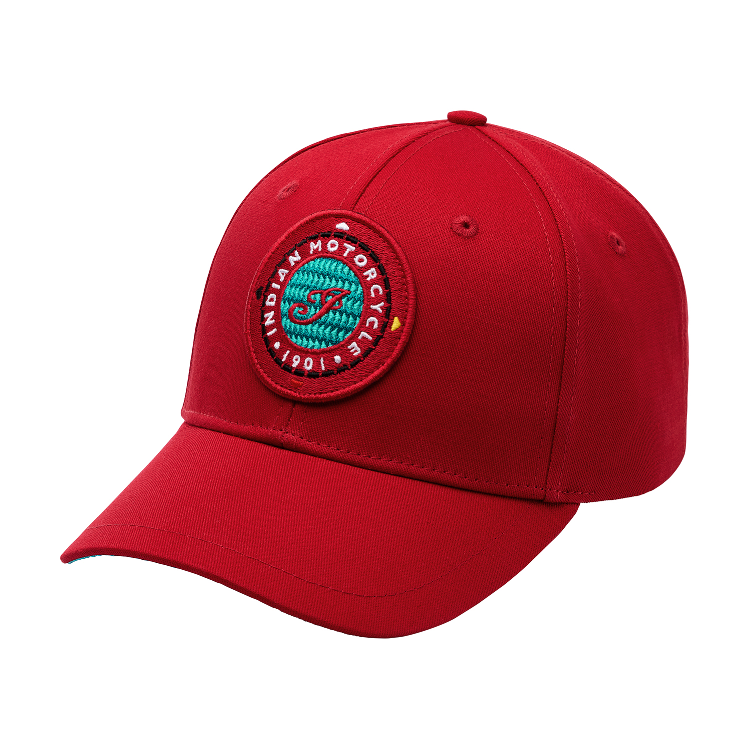 帽子 INDIAN MOTORCYCLE HORSE HIDE CASQUETTO Casquette Established Script Performance, kaki foncé